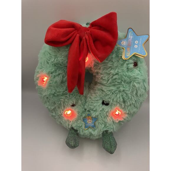 F.A.O. Schwarz 10" Glow Brights Plush LED with Sound/Music Wreath New With Tags - Picture 9 of 9